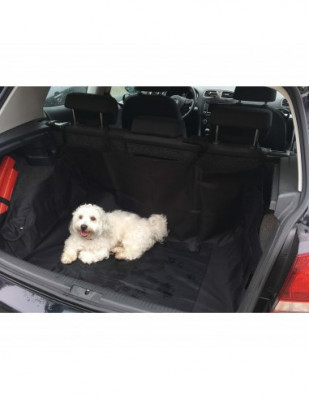 Husa pentru acoperit interiorul portbagajului auto pentru animale de companie foto