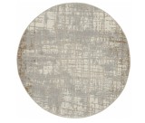 Cumpara ieftin Covor Rotund Calvin Klein CK950, Gri Crem, 122x122 cm, Design Contemporan, Ideal pentru Spatii Moderne