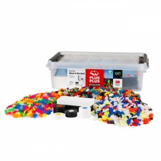 Set constructie educativ, Plus-Plus, Glow in the Dark, 3000 piese