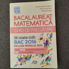 BACALAUREAT MATEMATICA GHID DE PREGATIRE 2016 DELFIN