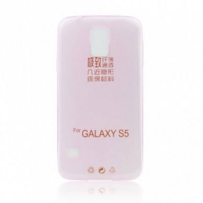 Husa Silicon Ultra Slim Sam Galaxy S5 Mini G800 Roz foto