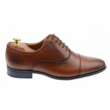 Cumpara ieftin OFERTA MARIMEA 40 - Pantofi barbati eleganti, cu siret, din piele naturala maro coniac - 347CONIAC