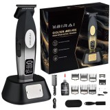 Masina De Tuns Profesionala BIRAI Golden Mirage, Acumulator, Stand Incarcare, Motor Puternic 9000 RPM, Afisaj LED, Incarcare Super Rapida USB, Reziste
