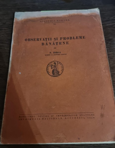 N. Iorga - Observatii si probleme Banatene