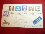 Plic FDC Semne de Circulatie 1966 Israel ,cu 6 val.