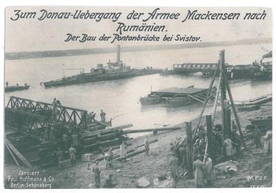 3687 - The crossing of the Danube by Mackensen&amp;#039;s army from SVISTOV to ZIMNICEA foto