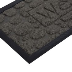 Covoras Treapta Negru cu Mesaj &amp;quot;Welcome&amp;quot; 75x25cm foto