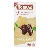 Ciocolata neagra cu lamaie, 75 g, Torras