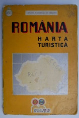 Romania. Harta turistica foto