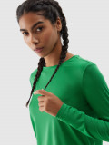 Tricou cu m&acirc;necă lungă de alergare cu uscare rapidă pentru femei - verde, 4F Sportswear