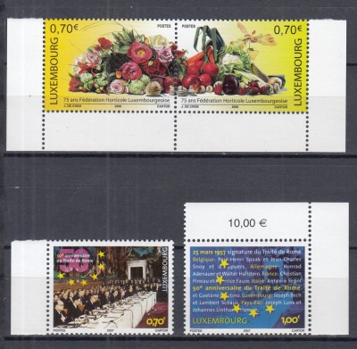 LUXEMBURG 2006/2007 SERII MNH foto