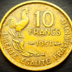 Moneda istorica 10 FRANCI - FRANTA, anul 1951 * cod 4829