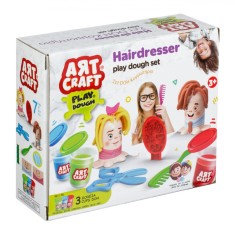 Set Plastilină Coafor, Art Craft, 7 Piese, Multicolor, Capacitate 3 x 56g