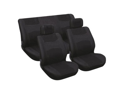 Huse scaune auto Carpoint 6 buc negre foto