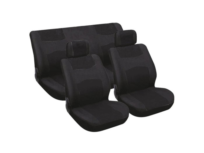 Huse scaune auto Carpoint 6 buc negre
