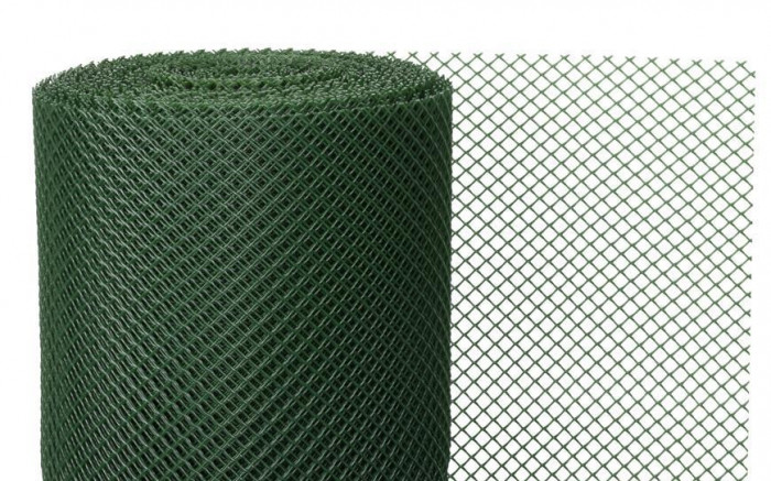 Plasă ECONOMY 3, 1000/10x10 mm, 300g/m2, verde, din plastic, pachet. 25 m