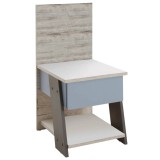 Noptiera FMD Stejar Nisipiu, 1 Sertar, 34.2x39x69 cm, PAL Melaminat, Bej