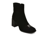 Ghete EPICA negre, M1172B, din piele intoarsa