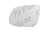 Geam oglinda Chevrolet Spark (M300), 01.2010-, partea Stanga , culoare sticla crom, sticla convexa,
