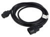 Cablu IEC C13 mamă - IEC C14 tată, 3m, negru, PVC, &Oslash;fir 1mm, Lanberg