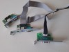 Lot 3 module porturi seriale COM RS232 și PS/2 pentru PC cu cabluri ribbon, Dell