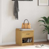 Bancă pentru hol &bdquo;SANDNES&rdquo; 45x40x50 cm din lemn masiv de pin
