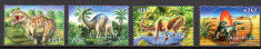 R. Centrafricana 2001 Fauna, Animale preistorice, Dinozauri, serie neuzata, MNH foto