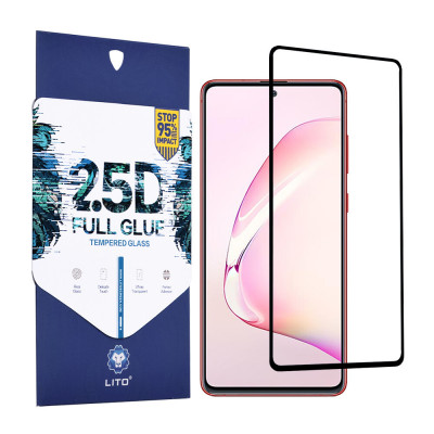 LITO - 2.5D Folie sticla Full - Samsung Galaxy S10 Lite / Note 10 Lite / A71 - Negru foto