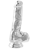 Dildo ToyJoy Clear Dildo TPE 16 cm Transparent