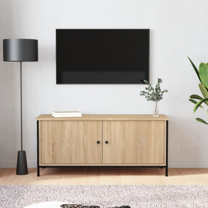 vidaXL Comodă TV cu uși, stejar sonoma, 102x35x45 cm, lemn prelucrat 826291