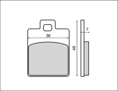 Set placute frana - CPI GTR - Gilera Runner - Stalker - Piaggio Liberty - NRG - Zip - Free - Vespa ET2 - ET4 - LX 50-400cc foto