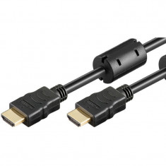 Cablu Goobay v1.4 HDMI tata la HDMI tata cu ethernet plus FER 15m negru foto