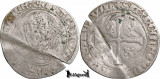 1436-1461, Blanc au Briquet - Carol al VII-lea - Dijon - Regatul Franței, Europa, Argint