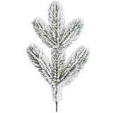 Cumpara ieftin Crenguta Brad Artificial Inzapezita cu 5 Ramuri Full 3D PE pentru Decoratiuni de Craciun