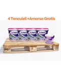 4 x Tencuiala decorativa Siliconată 25 kg, Kober + 1 x Amorsa pentru tencuieli acrilice G8104 4 Litri alba