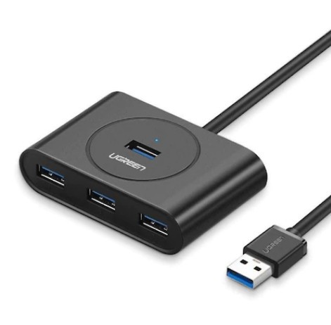 HUB extern Ugreen, &quot;CR113&quot; porturi USB: USB 3.0 x 4, conectare prin USB 3.0, lungime 0.5 m, negru, &quot;20290&quot; (timbru verde 0.8 lei) - 6957303822904