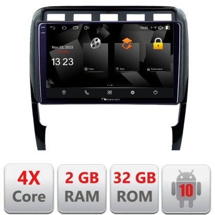 Navigatie Porsche Cayenne 2002-2011 5230-443 Android Ecran 720P Quad Core 2+32 carplay android auto CarStore Technology