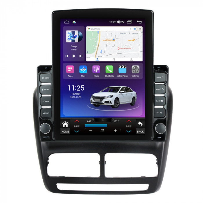 Navigatie dedicata cu Android Fiat Doblo 2010 - 2015, 4GB RAM, Radio GPS Dual