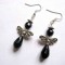 Cercei ingerasi cu cristale negre 30328