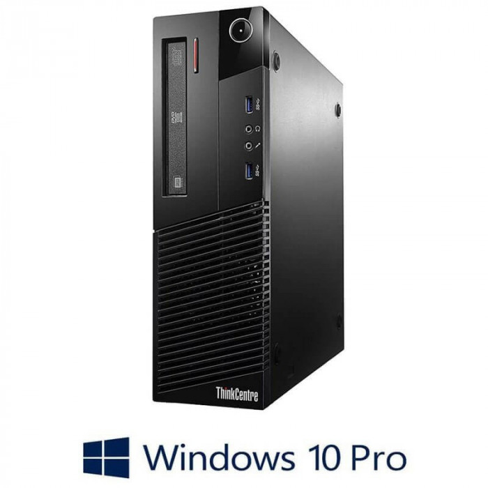 Calculatoare refurbished Lenovo ThinkCentre M83 SFF, i3-4130, Win 10 Pro