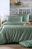 Cearsaf De Pilota Elysee Pat Dublu 240x220cm, Culoare Verde, 100% Bumbac Oeko Tex