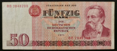 Bancnota 50 mark Germania 1971 foto