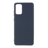 Husa protectie compatibila cu samsung s20 plus liquid silicone case albastru inchis, Flippy