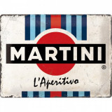 Placa metalica - Martini L&#039;aperitivo - 30x40 cm, Nostalgic Art Merchandising