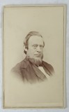 C.R. CLARK , PHOTOGRAPHER , RIVER STREET , TROY , AMERICA DE NORD , PORTETUL UNUI DOMN CU BARBA , SFARSIT DE SECOL XIX , FOTOGRAFIE C.D.V.