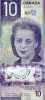 Bancnota Canada 10 Dolari 2018 (2022) - P113b UNC ( polimer - vezi descriere )