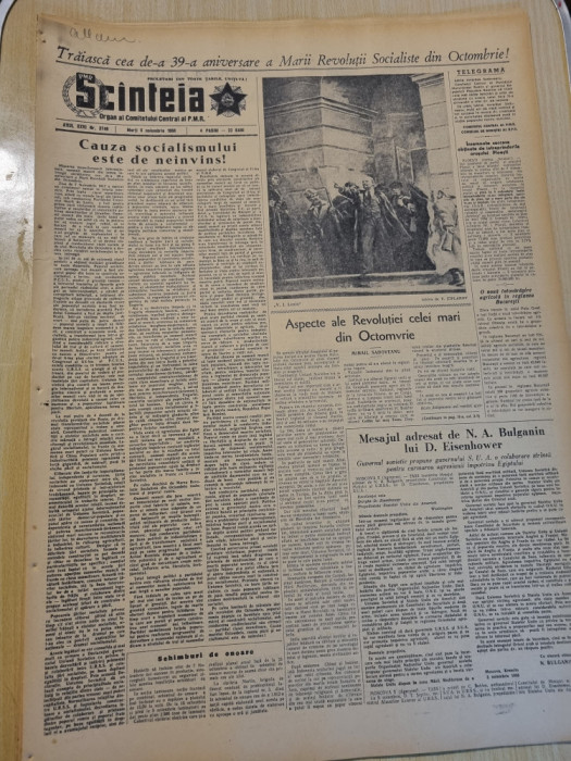 scanteia 6 noiembrie 1956-revolutia din ungaria,moartea actritei maria filotti