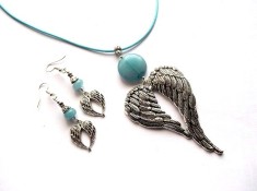 Set aripi ingerasi cu aquamarin 47981