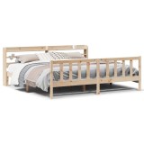 Cumpara ieftin Cadru de pat fara saltea, 180x200 cm, lemn masiv pin