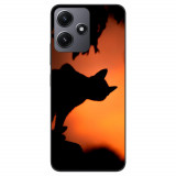 Husa compatibila cu Xiaomi Redmi 12 5G Silicon Gel Tpu Model Halloween Pisica Neagra